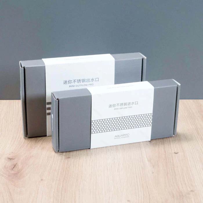 Aquapro-Edelstahl-Inflow-Set-Verpackung