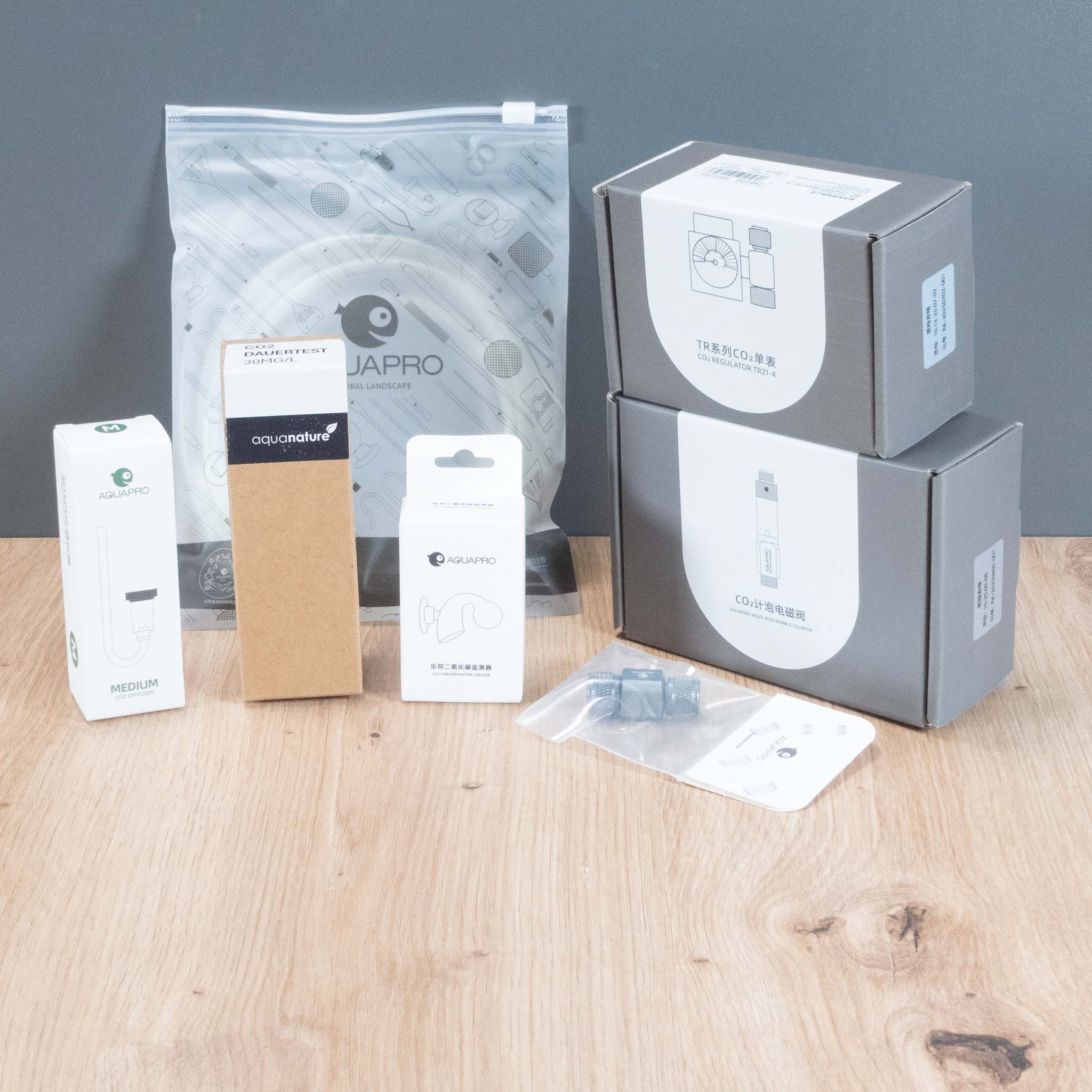 CO2 Anlage Soda - Komplettset Verpackung für Aquarium