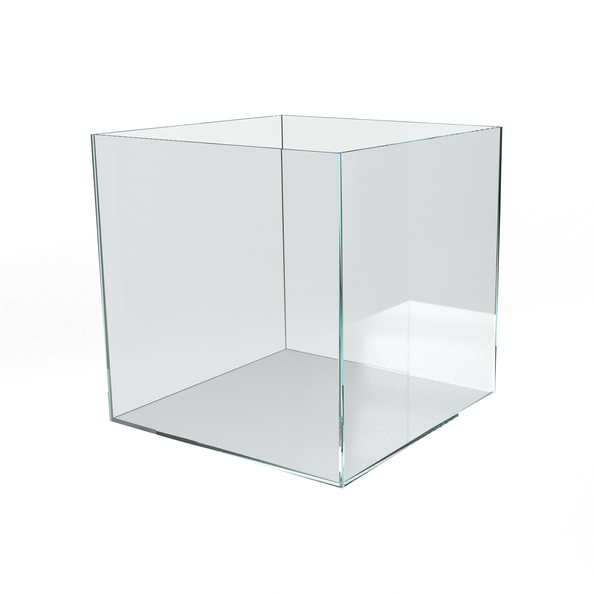 Aquarium-Aquanature-40cmx40cm-Ansicht-von-links