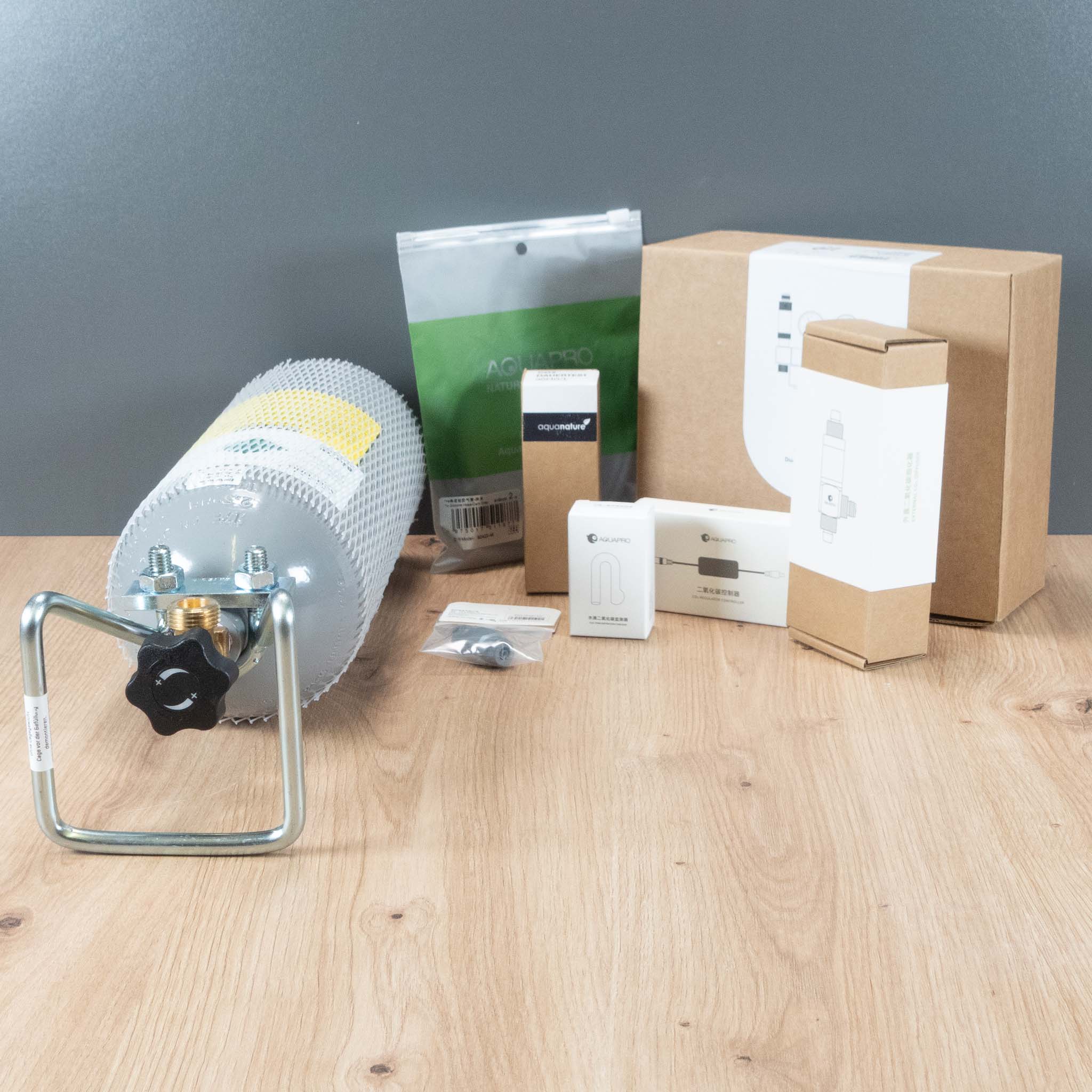 CO2 Anlage Master Lieferumfang - Komplettset für Aquascaping