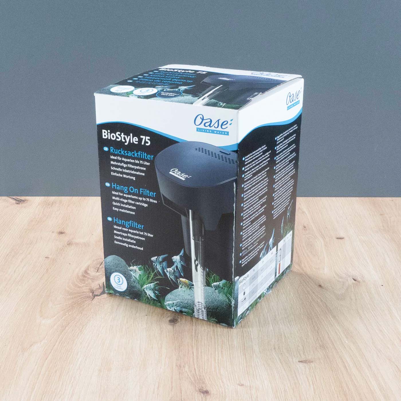 Oase BioStyle 75 - Verpackung Aquarium Aussenfilter