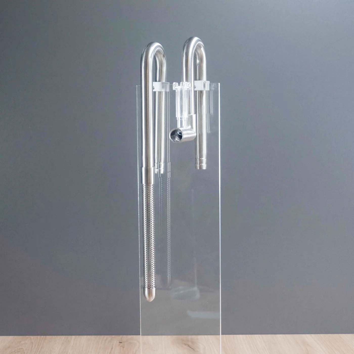 Edelstahl Ein- und Auslauf Set - Skimmer für Aquascaping