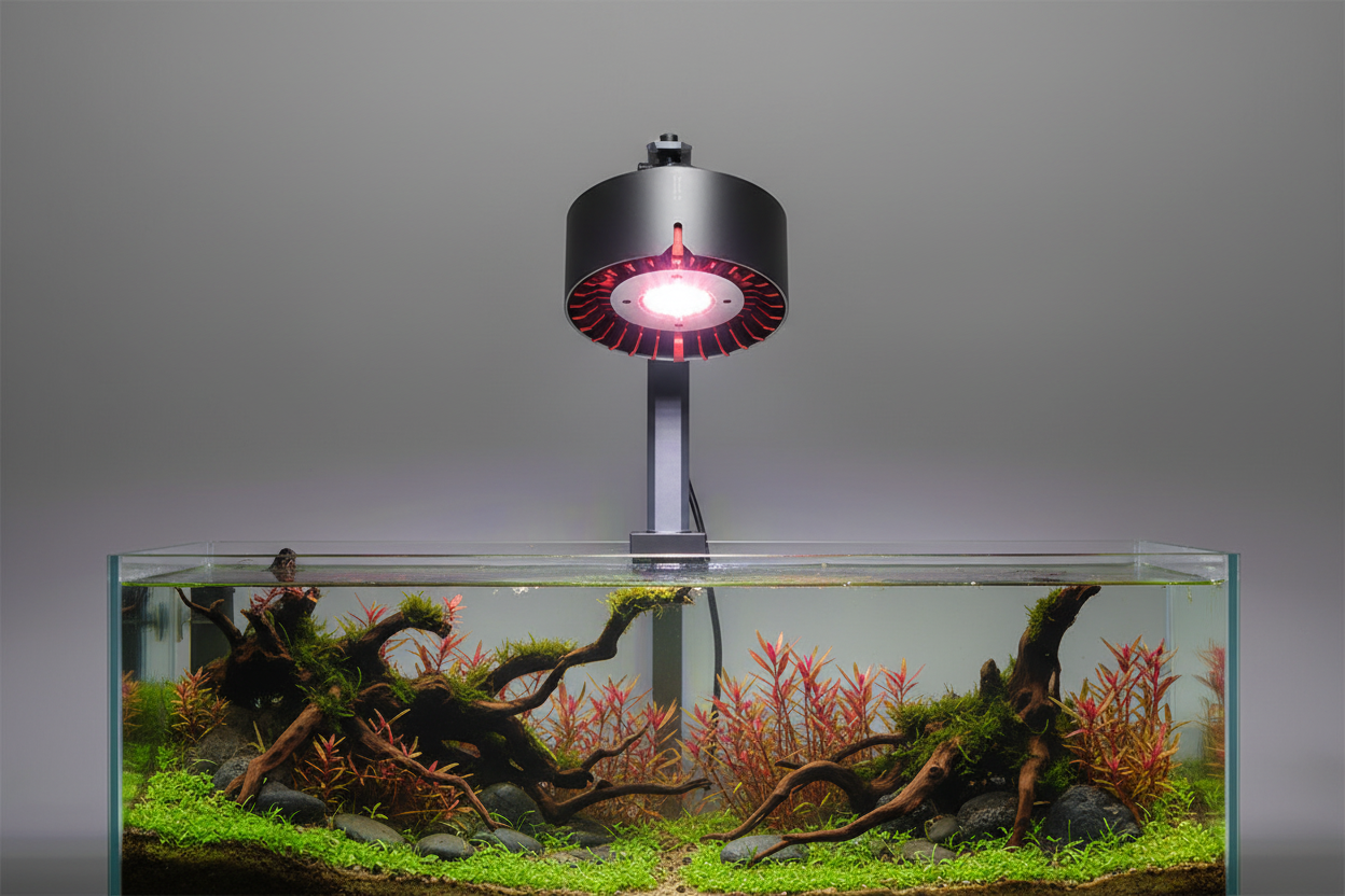 Ledstar Tyndal Beleuchtung über Aquascape