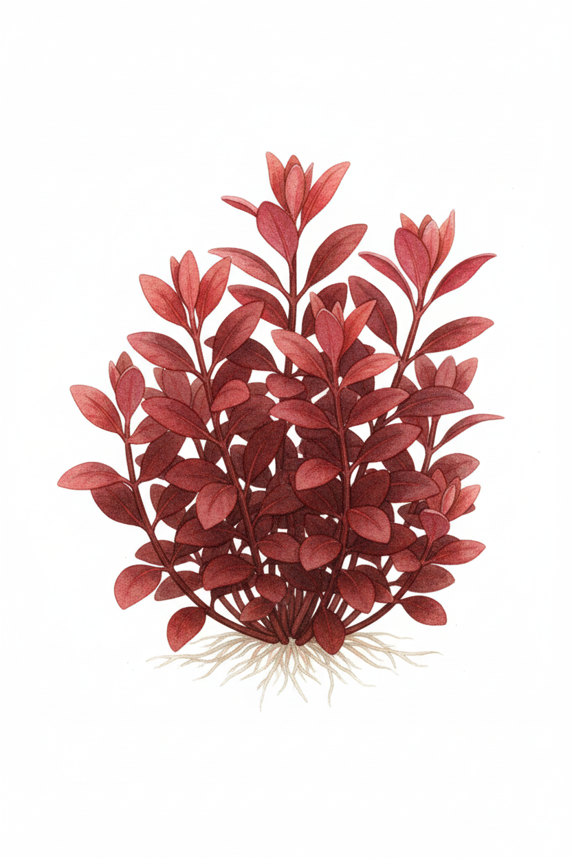 Lysimachia parvifolia Red - kompakt mit zungenförmigen Blättern