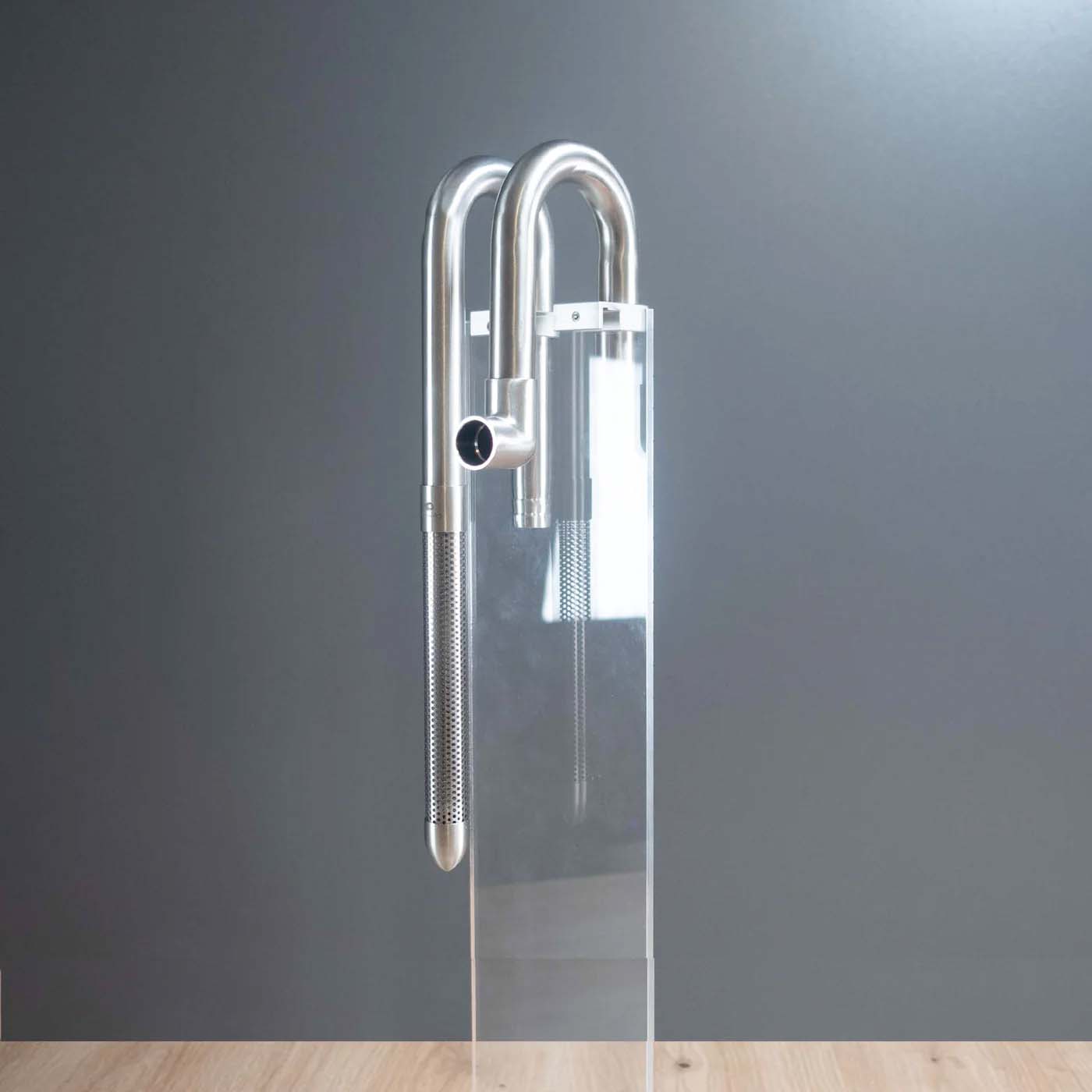 Edelstahl Ein- und Auslauf Set 16/22 lang - für Aquascaping