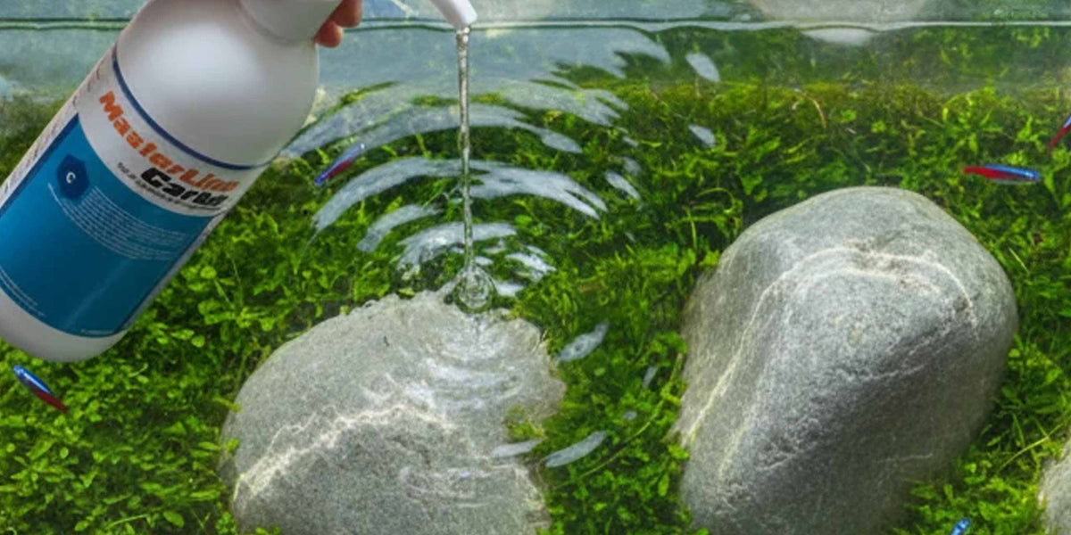 MasterLine Carbo wird ins Aquarium dosiert