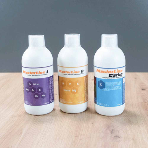 MasterLine Set I + II + Carbo 500ml - Dünger Komplett Set Aquarium