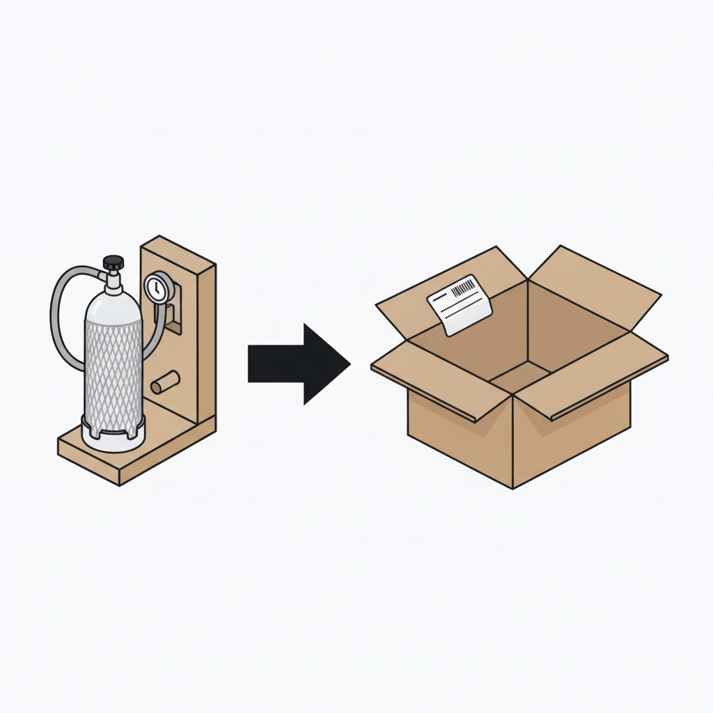 CO2 Befüllung und Rückversand