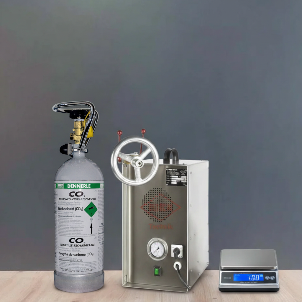CO2 Befüllungsanlage mit Dennerle Flasche