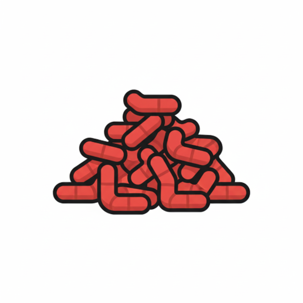 Icon Futterform Blutwürmer