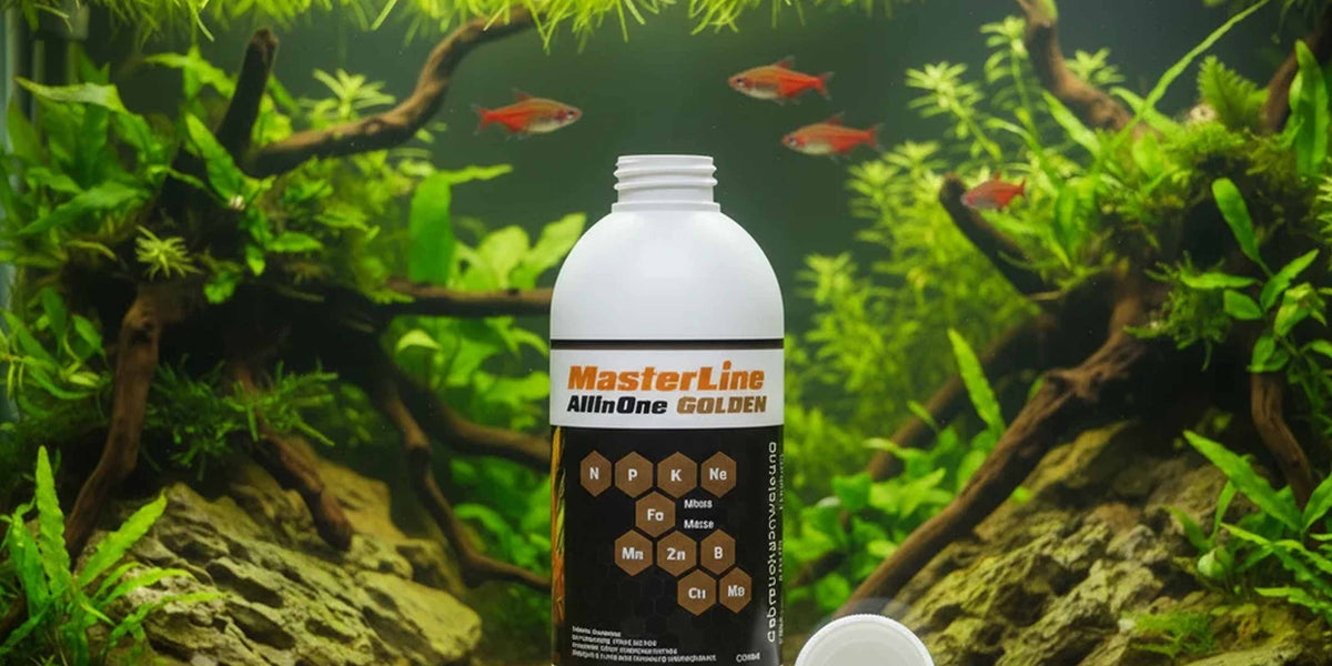 MasterLine All In One Golden vor einem Aquarium