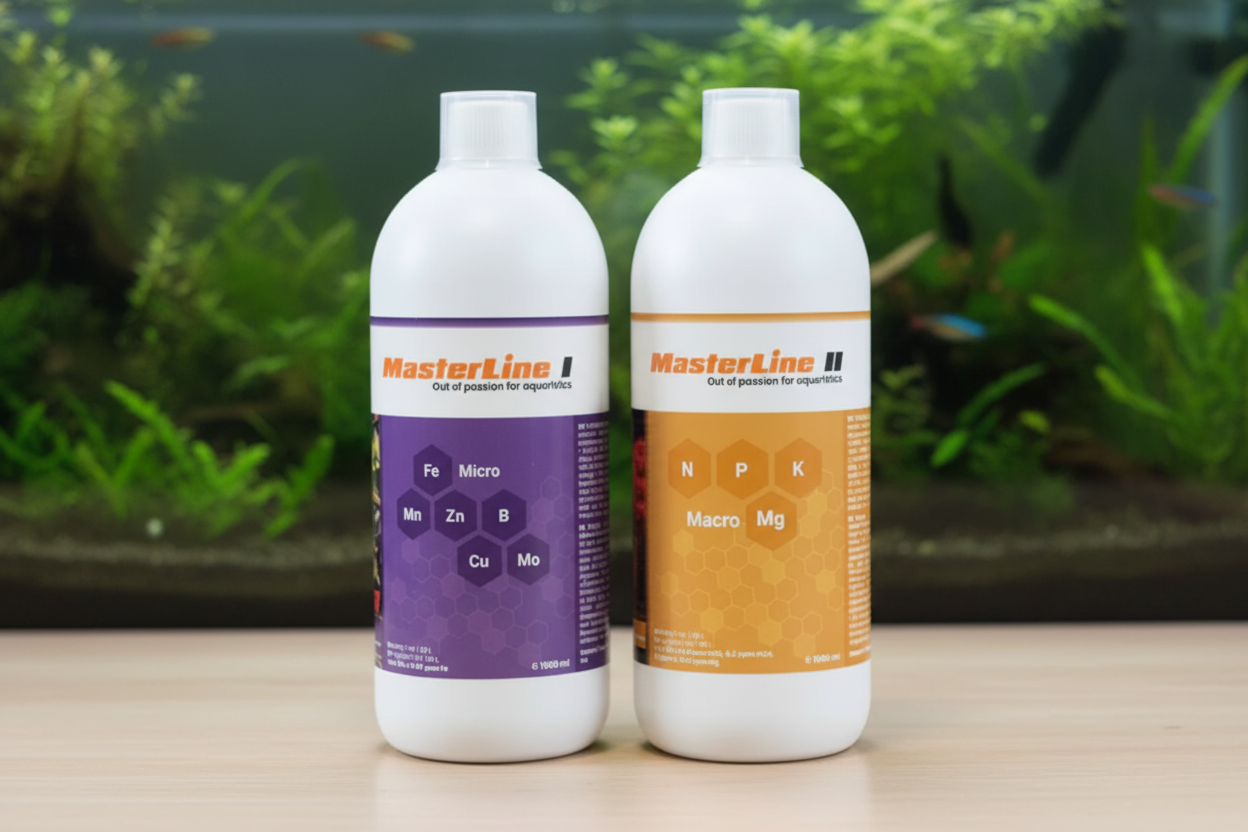 MasterLine 1 und 2 Düngerflaschen mit korrekten Labels